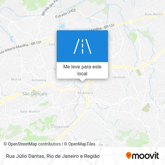 Rua Júlio Dantas mapa