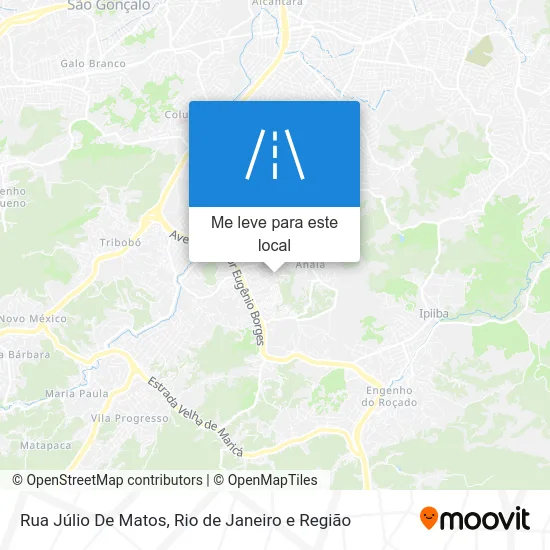 Rua Júlio De Matos mapa