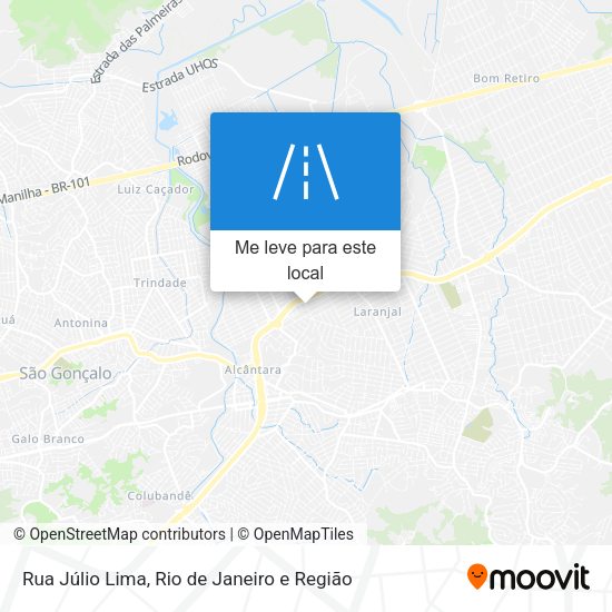 Rua Júlio Lima mapa