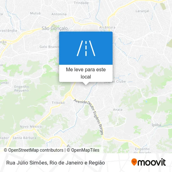 Rua Júlio Simões mapa