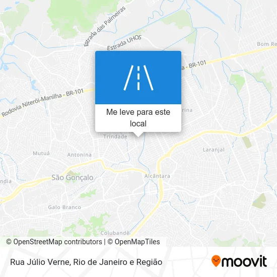 Rua Júlio Verne mapa