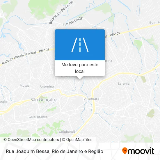 Rua Joaquim Bessa mapa