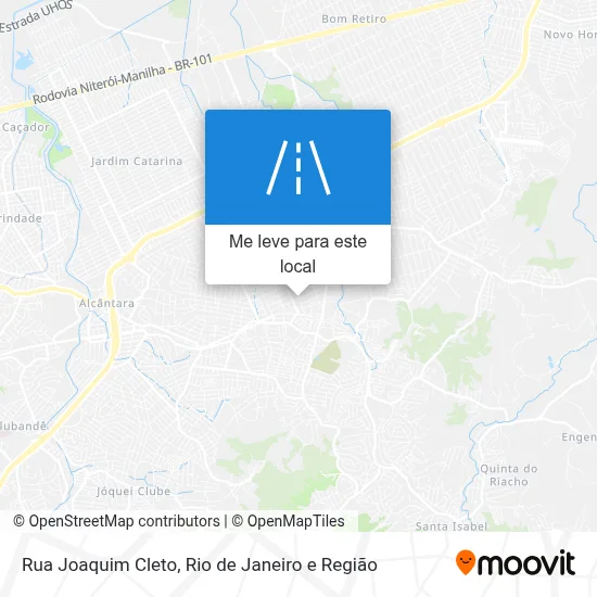 Rua Joaquim Cleto mapa