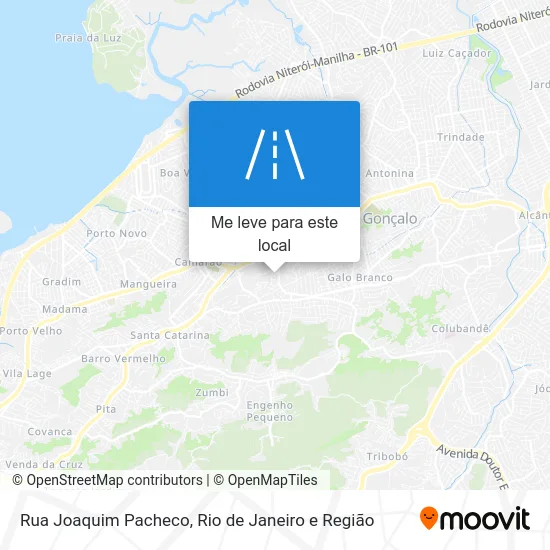 Rua Joaquim Pacheco mapa