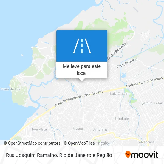Rua Joaquim Ramalho mapa