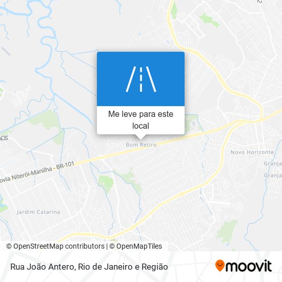 Rua João Antero mapa