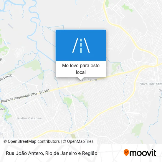 Rua João Antero mapa