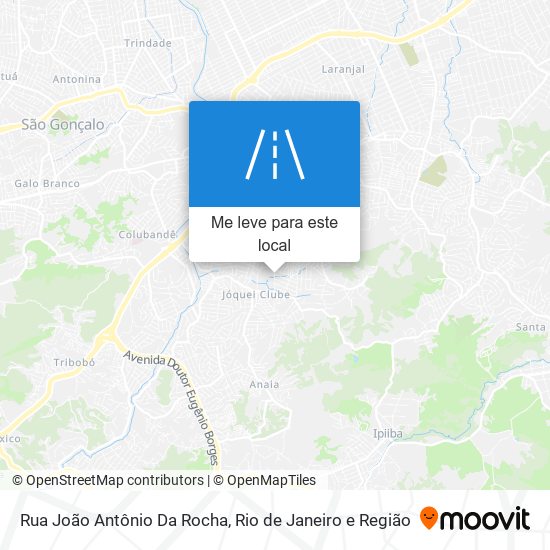 Rua João Antônio Da Rocha mapa