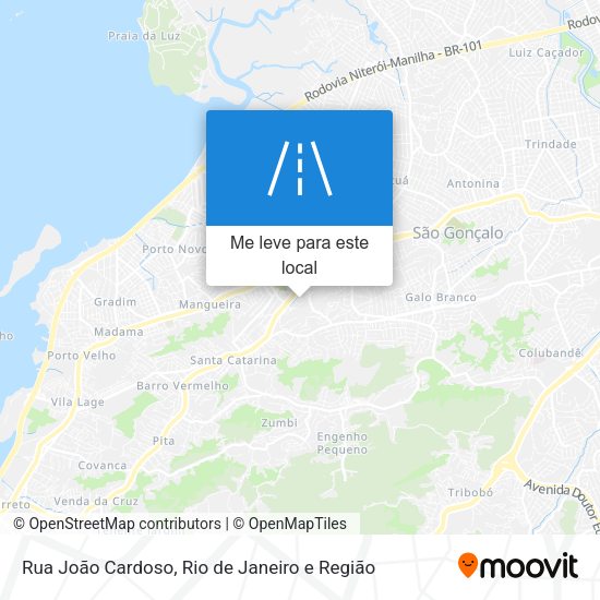 Rua João Cardoso mapa