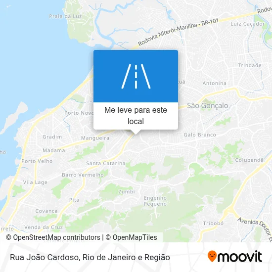 Rua João Cardoso mapa
