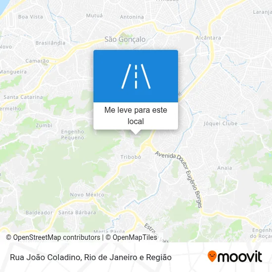 Rua João Coladino mapa