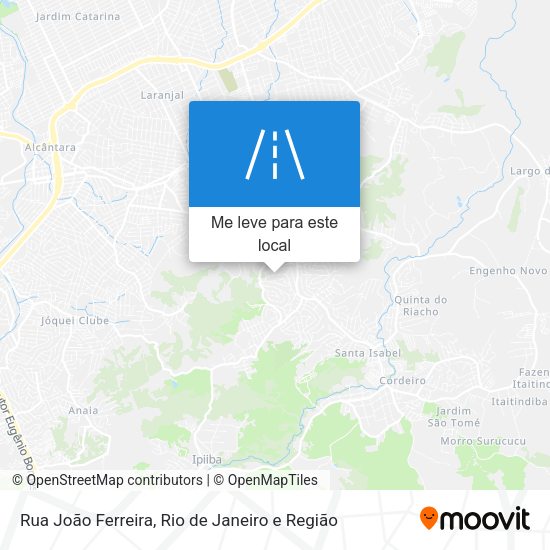 Rua João Ferreira mapa