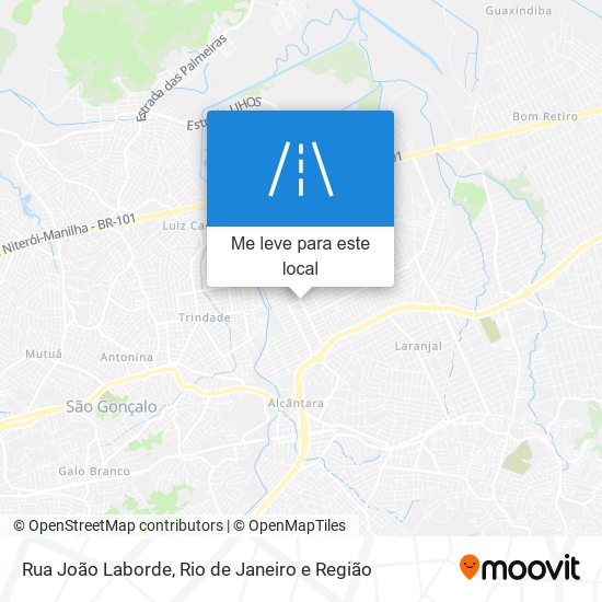 Rua João Laborde mapa