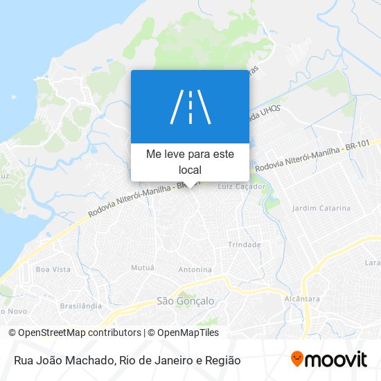 Rua João Machado mapa