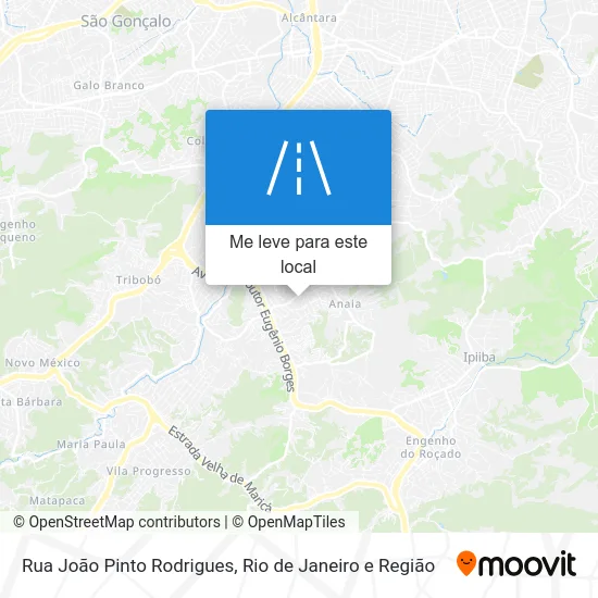 Rua João Pinto Rodrigues mapa