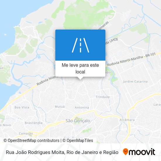Rua João Rodrigues Moita mapa