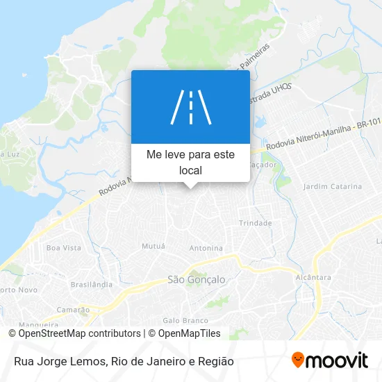 Rua Jorge Lemos mapa