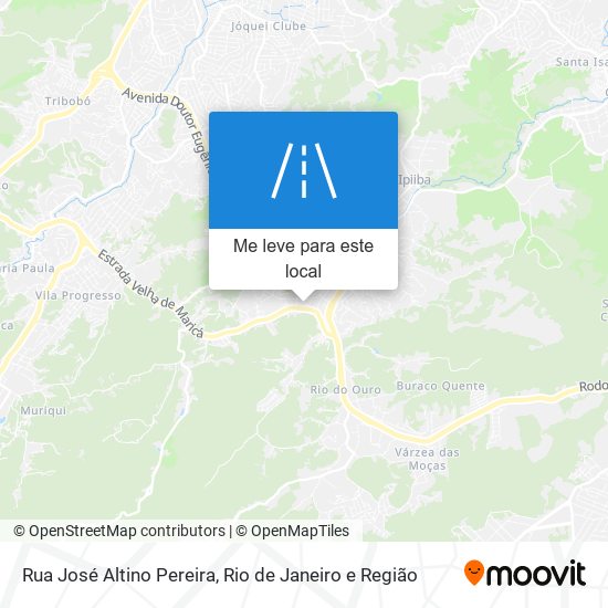 Rua José Altino Pereira mapa
