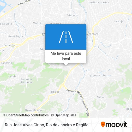 Rua José Alves Cirino mapa
