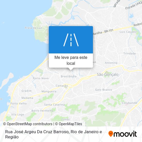 Rua José Argeu Da Cruz Barroso mapa
