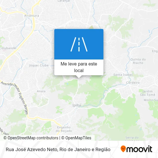 Rua José Azevedo Neto mapa
