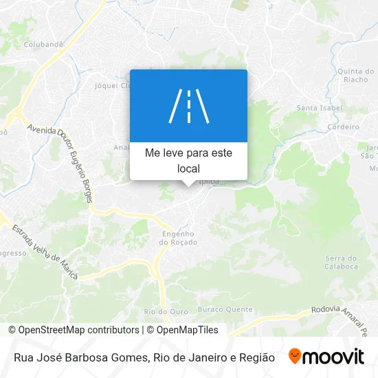 Rua José Barbosa Gomes mapa