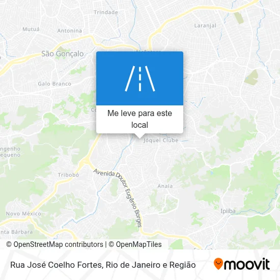 Rua José Coelho Fortes mapa