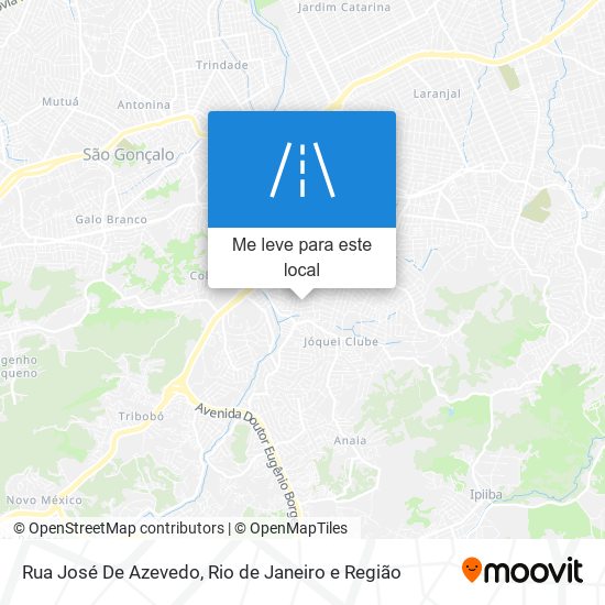 Rua José De Azevedo mapa