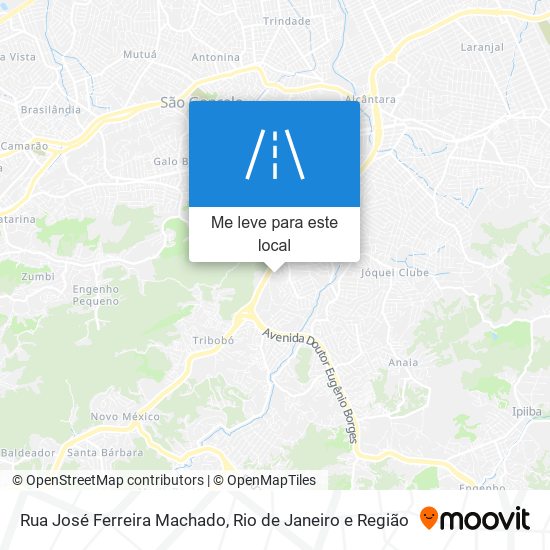 Rua José Ferreira Machado mapa