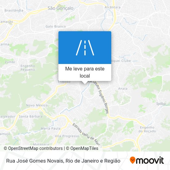Rua José Gomes Novais mapa