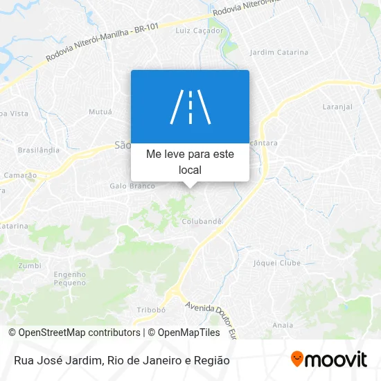 Rua José Jardim mapa