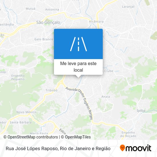 Rua José Lópes Raposo mapa