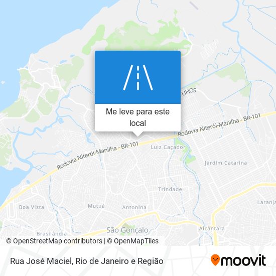 Rua José Maciel mapa