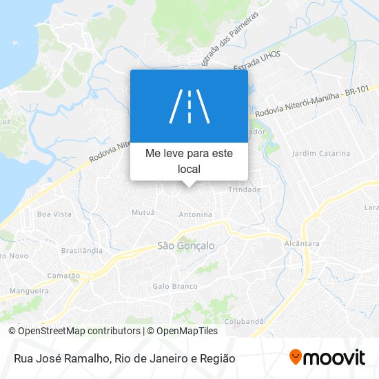 Rua José Ramalho mapa