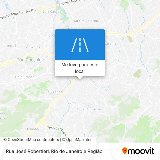 Rua José Robertieri mapa