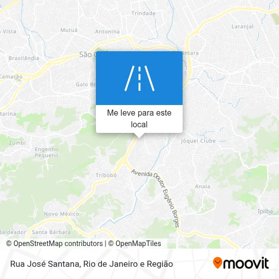 Rua José Santana mapa