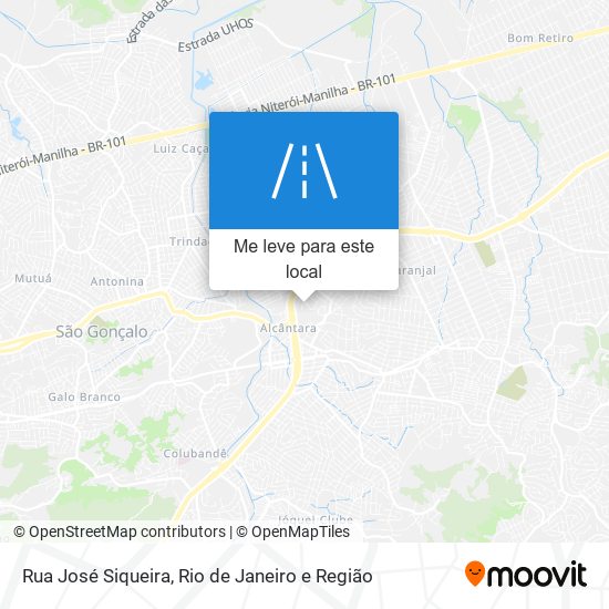 Rua José Siqueira mapa