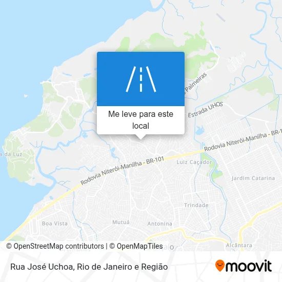 Rua José Uchoa mapa