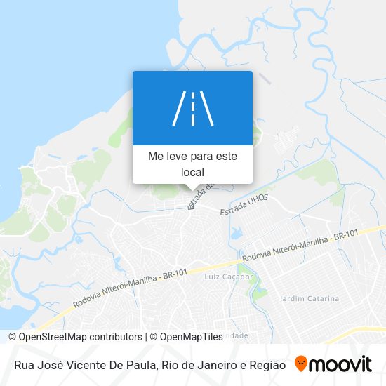 Rua José Vicente De Paula mapa