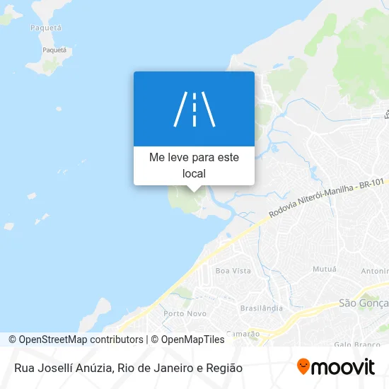 Rua Josellí Anúzia mapa