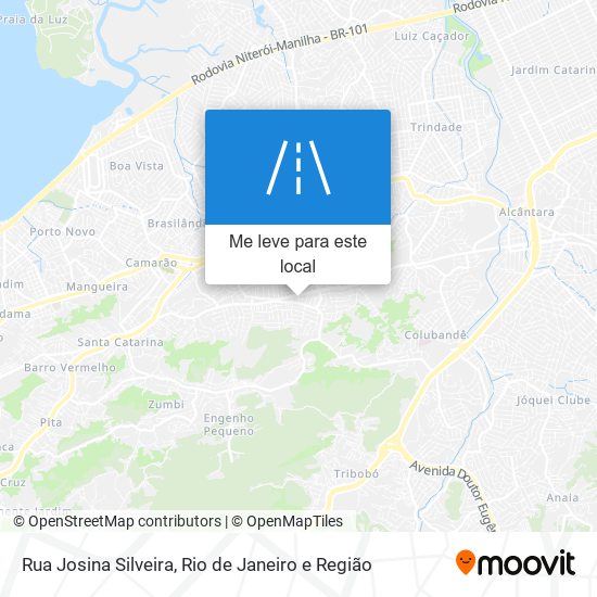 Rua Josina Silveira mapa