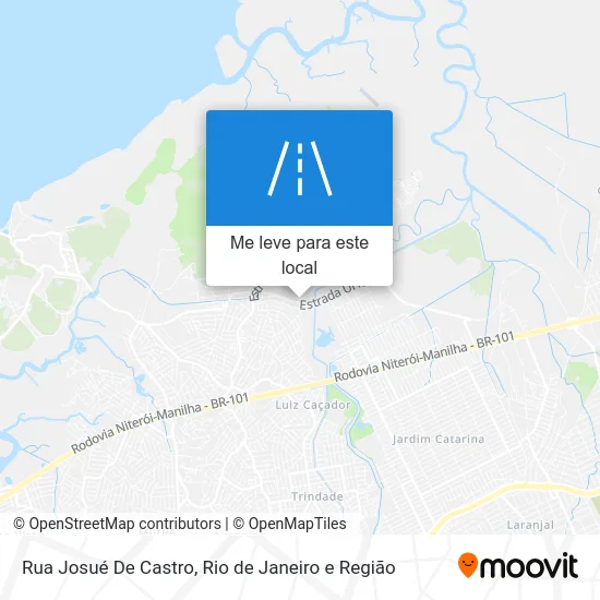 Rua Josué De Castro mapa