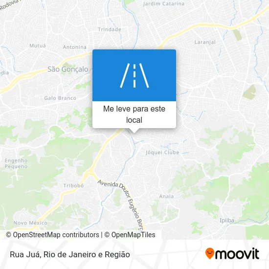 Rua Juá mapa