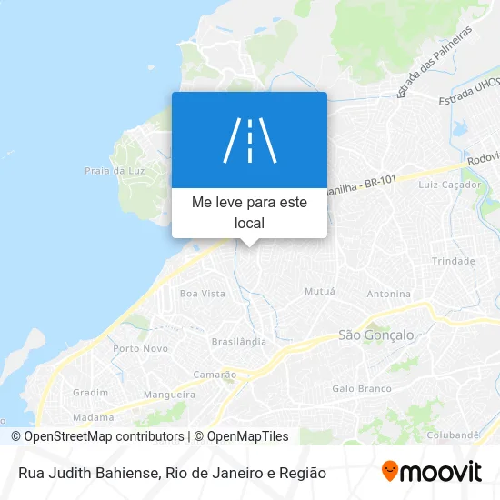 Rua Judith Bahiense mapa