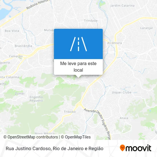 Rua Justino Cardoso mapa