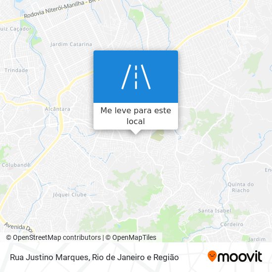 Rua Justino Marques mapa