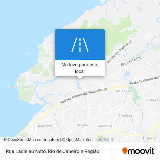 Rua Ladislau Neto mapa