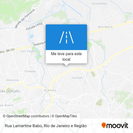 Rua Lamartine Babo mapa
