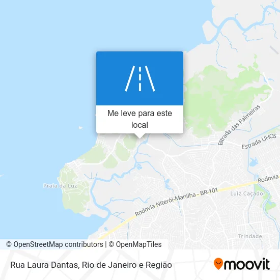 Rua Laura Dantas mapa