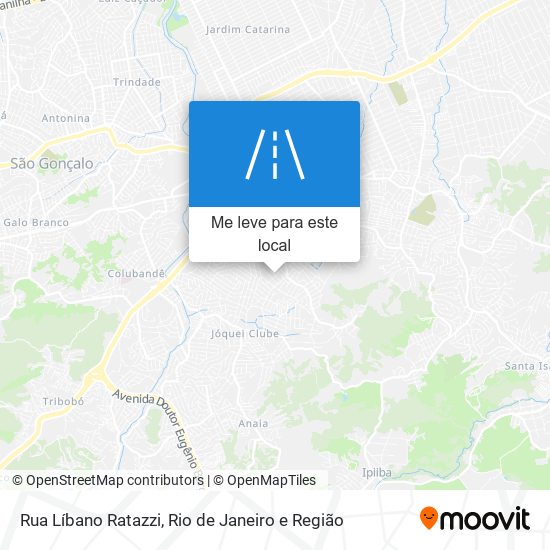 Rua Líbano Ratazzi mapa